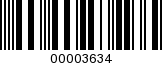 Barcode Image 00003634