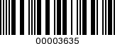 Barcode Image 00003635