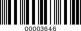 Barcode Image 00003646