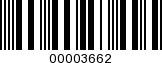 Barcode Image 00003662