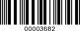 Barcode Image 00003682