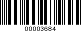 Barcode Image 00003684