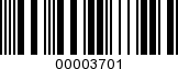 Barcode Image 00003701