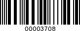 Barcode Image 00003708