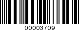 Barcode Image 00003709