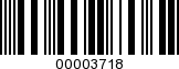 Barcode Image 00003718