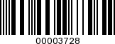 Barcode Image 00003728