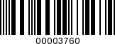 Barcode Image 00003760
