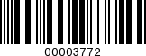 Barcode Image 00003772