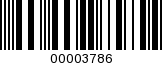Barcode Image 00003786