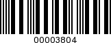 Barcode Image 00003804