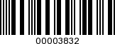 Barcode Image 00003832