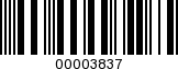 Barcode Image 00003837