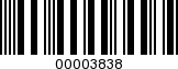 Barcode Image 00003838