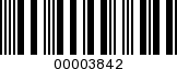Barcode Image 00003842