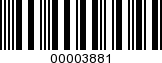 Barcode Image 00003881