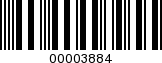 Barcode Image 00003884