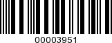 Barcode Image 00003951