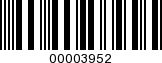 Barcode Image 00003952