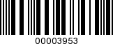 Barcode Image 00003953