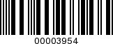 Barcode Image 00003954