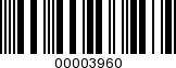 Barcode Image 00003960
