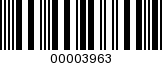 Barcode Image 00003963