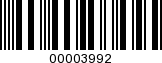 Barcode Image 00003992