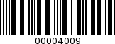 Barcode Image 00004009