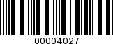 Barcode Image 00004027
