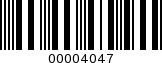 Barcode Image 00004047