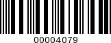 Barcode Image 00004079