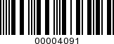 Barcode Image 00004091