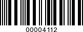 Barcode Image 00004112