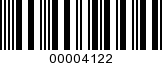 Barcode Image 00004122