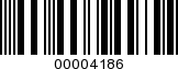 Barcode Image 00004186