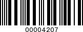Barcode Image 00004207