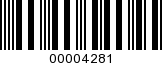 Barcode Image 00004281