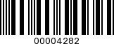 Barcode Image 00004282