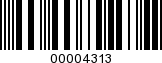 Barcode Image 00004313