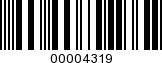 Barcode Image 00004319