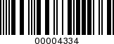 Barcode Image 00004334