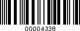 Barcode Image 00004338