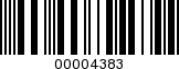 Barcode Image 00004383