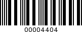 Barcode Image 00004404