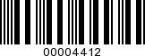 Barcode Image 00004412