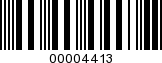 Barcode Image 00004413