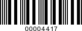 Barcode Image 00004417