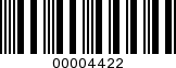 Barcode Image 00004422