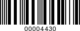 Barcode Image 00004430